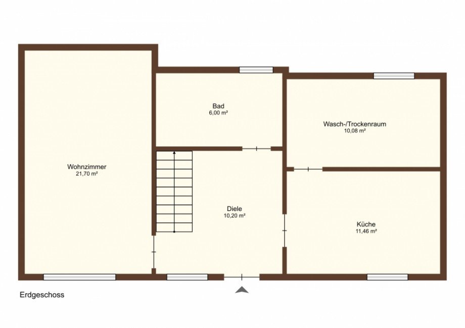 Grundriss EG Einfamilienhaus Nordleda