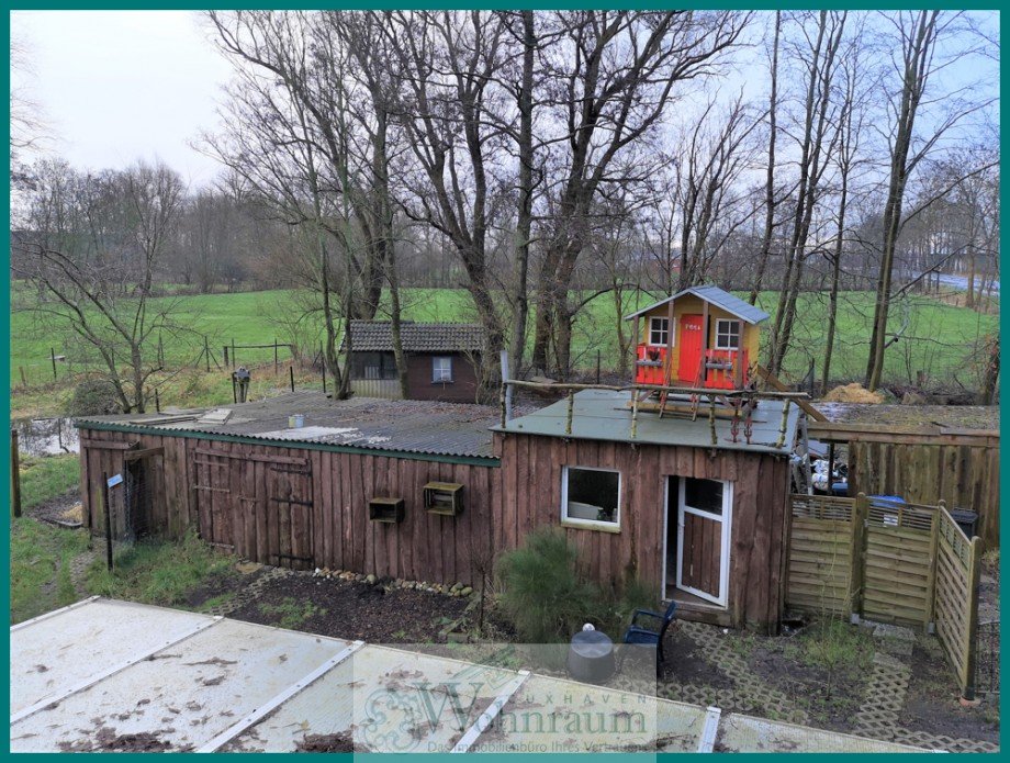 Blick aus dem Kinderzimmer Resthof Otterndorf