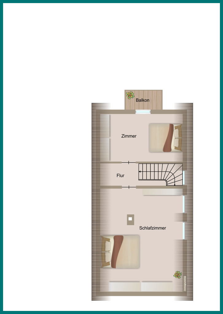 Dachgeschoss Einfamilienhaus Wremen