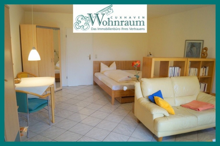 Wohn- und Schlafzimmer Erdgeschosswohnung Dorum Neufeld