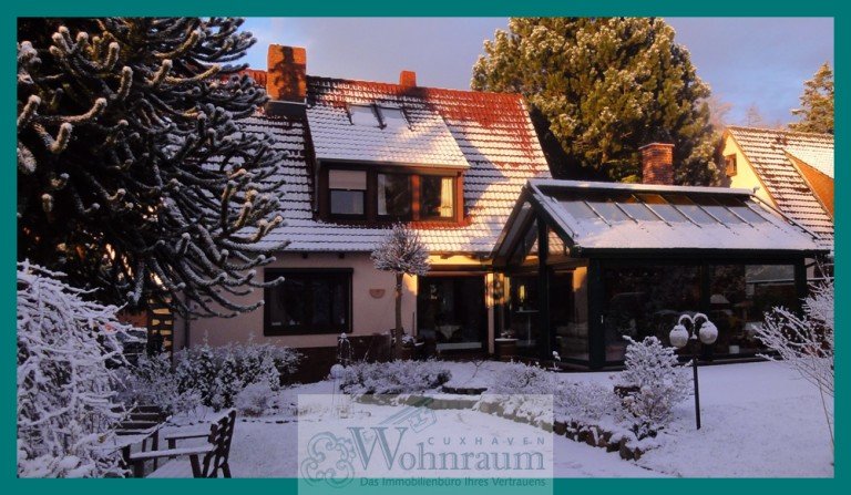 Gartenansicht Wurster Nordseek�ste Einfamilienhaus Immobilie zum Wohlf�hlen mit vielen Extras.