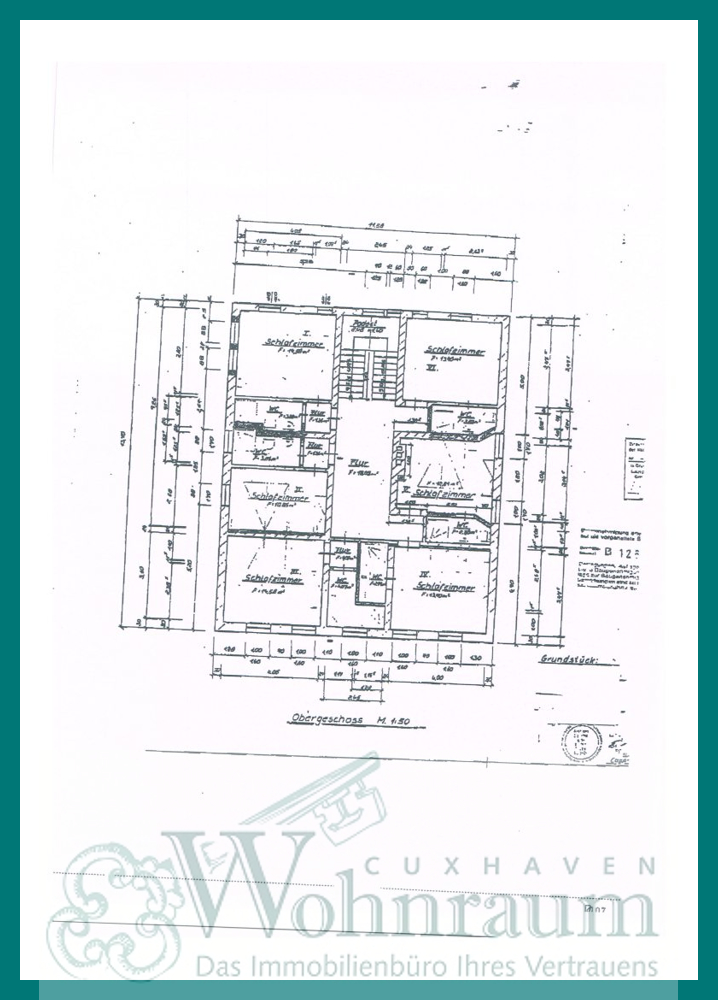 Grundriss Obergeschoss Gastronomie und Wohnung Nordholz