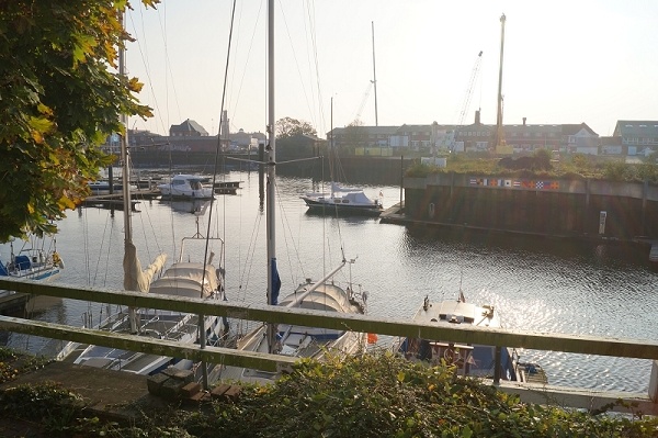 Blick vom Balkon Etagenwohnung Cuxhaven