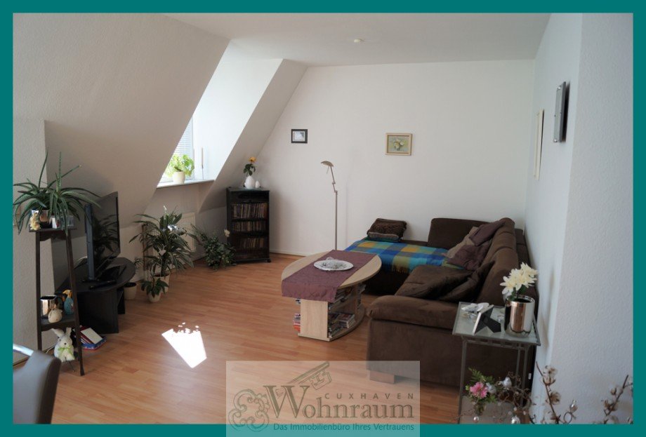 Wohnzimmer Dachgeschosswohnung Cuxhaven