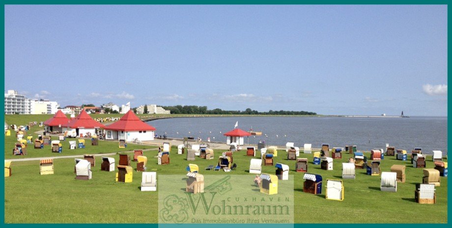 Blick �ber die Bucht Erdgeschosswohnung Cuxhaven