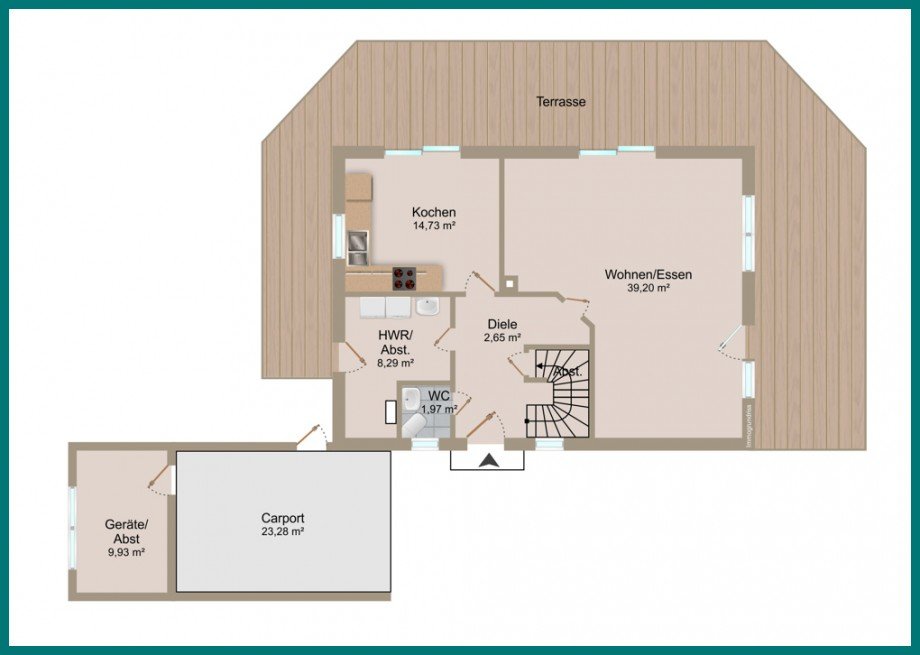 Grundriss Erdgeschoss Einfamilienhaus Wurster Nordseek�ste OT Nordholz