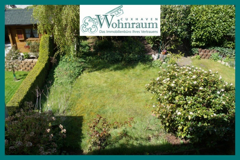 Blick in den Garten Reihenmittelhaus Bremen