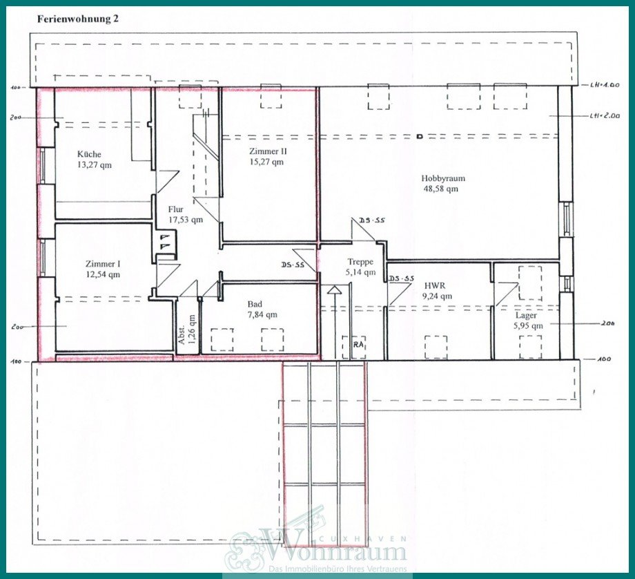 Grundriss DG Resthof Misselwarden