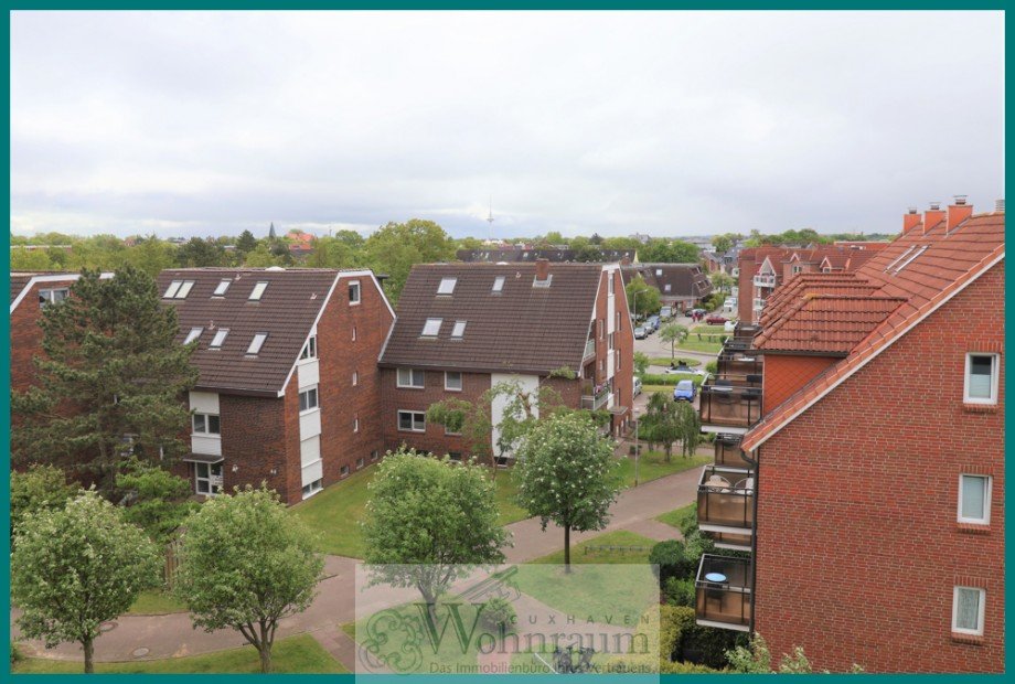Blick vom Balkon Etagenwohnung Cuxhaven / D�se