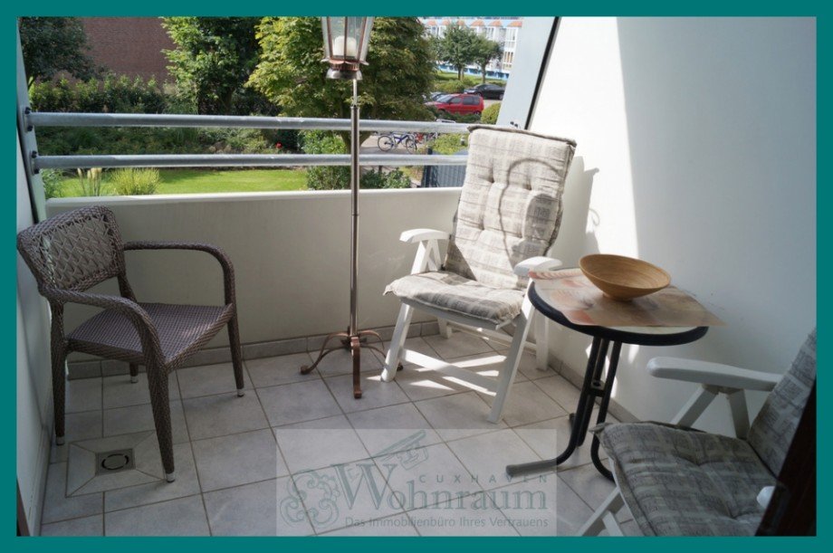 sonniger Balkon Etagenwohnung Cuxhaven