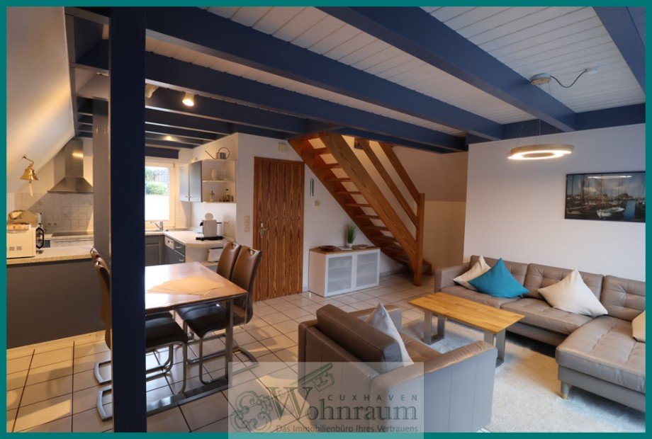 Wohnzimmer Ferienhaus Dorum