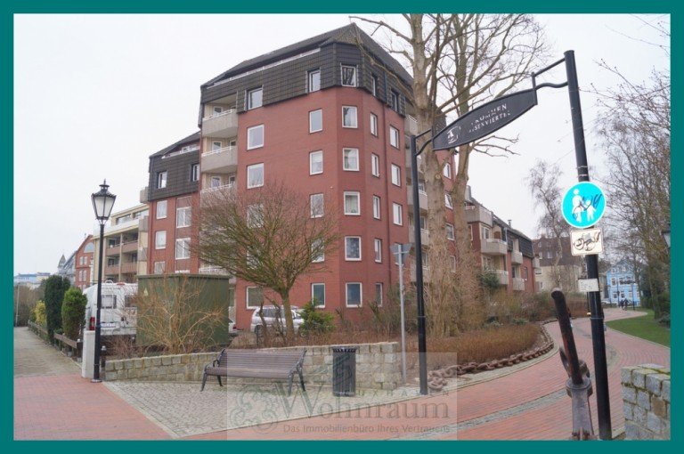 Au�enansicht Cuxhaven Etagenwohnung Sch�ne Single-Wohnung direkt am Seedeich