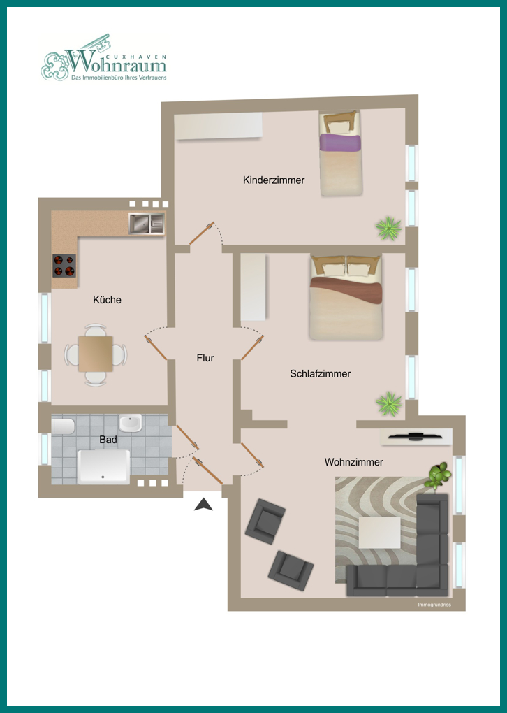  Etagenwohnung Cuxhaven