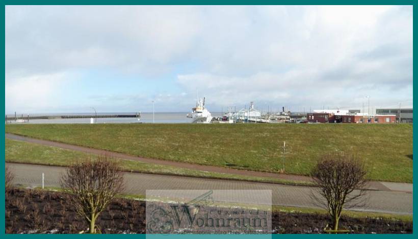 Aussicht vom Balkon Maisonettewohnung Cuxhaven
