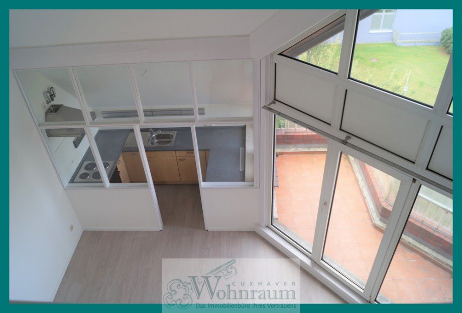 Blick von der Galerie Maisonettewohnung Cuxhaven