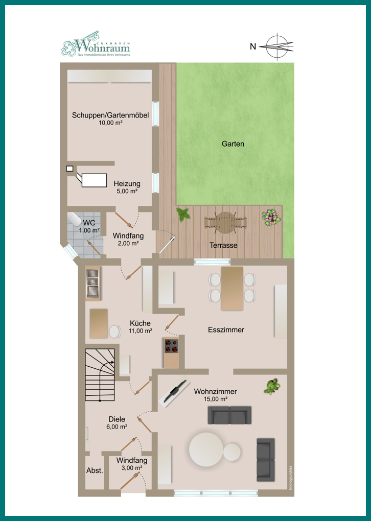 Grundriss EG Einfamilienhaus Cuxhaven