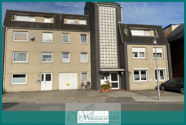 Au�enansicht, Whg. 1OG rechts Cuxhaven Etagenwohnung Etagenwohnung, nur wenige Schritte bis zum Wasser, Fahrstuhl im Haus