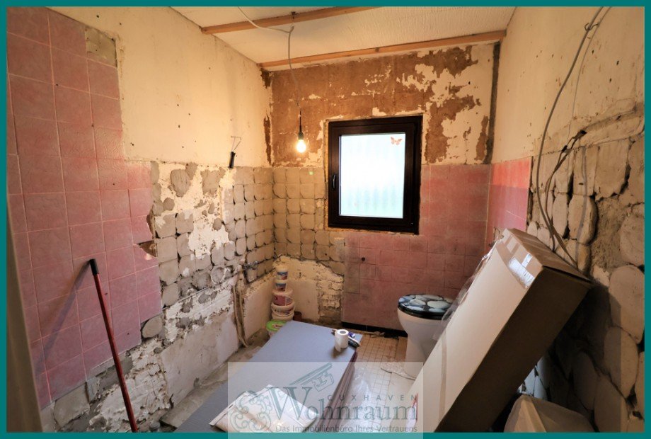 Badezimmer EG im Rohbau Einfamilienhaus Nordholz
