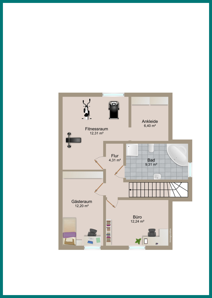 Grundriss OG Einfamilienhaus Neuhaus (Oste)