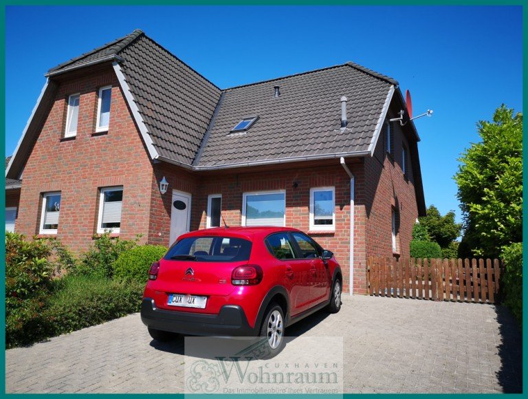 Stra�enansicht Wurster Nordseek�ste Doppelhaush�lfte Sch�ne Doppelhaush�lfte in Nordholz
