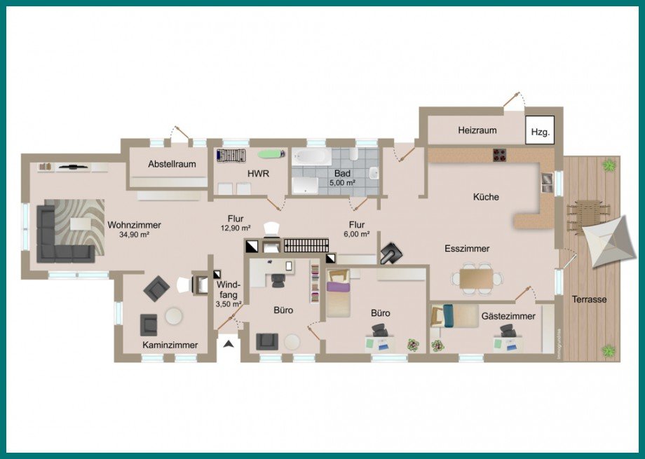 Grundriss EG Resthof Otterndorf