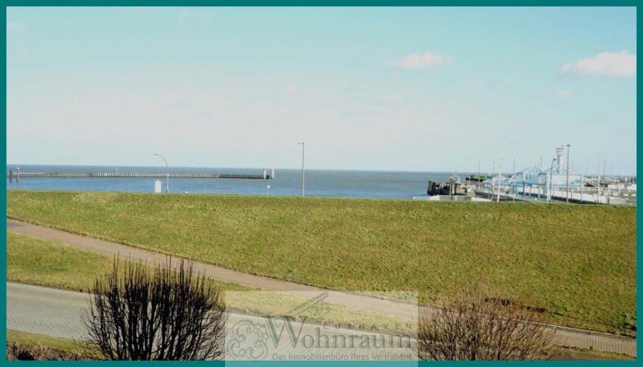 Aussicht vom Balkon Maisonettewohnung Cuxhaven