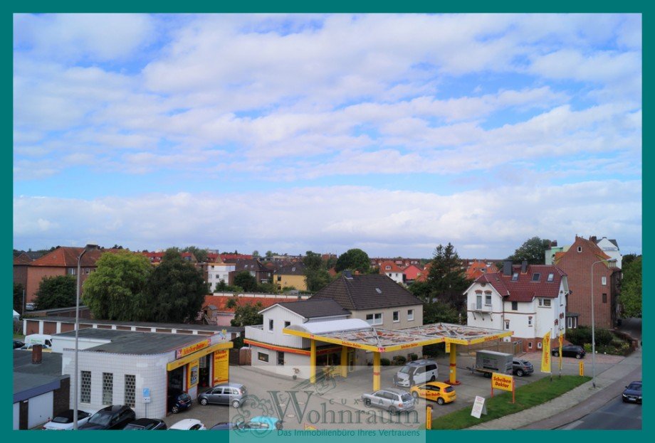 Sicht vom Balkon Maisonettewohnung Cuxhaven