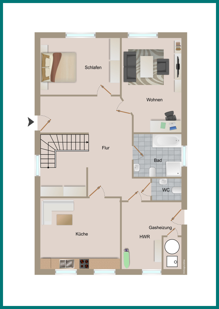 Grundriss EG Einfamilienhaus Padingb�ttel