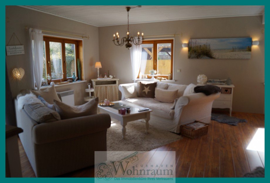 helles Wohnzimmer Einfamilienhaus Wurster Nordseek�ste