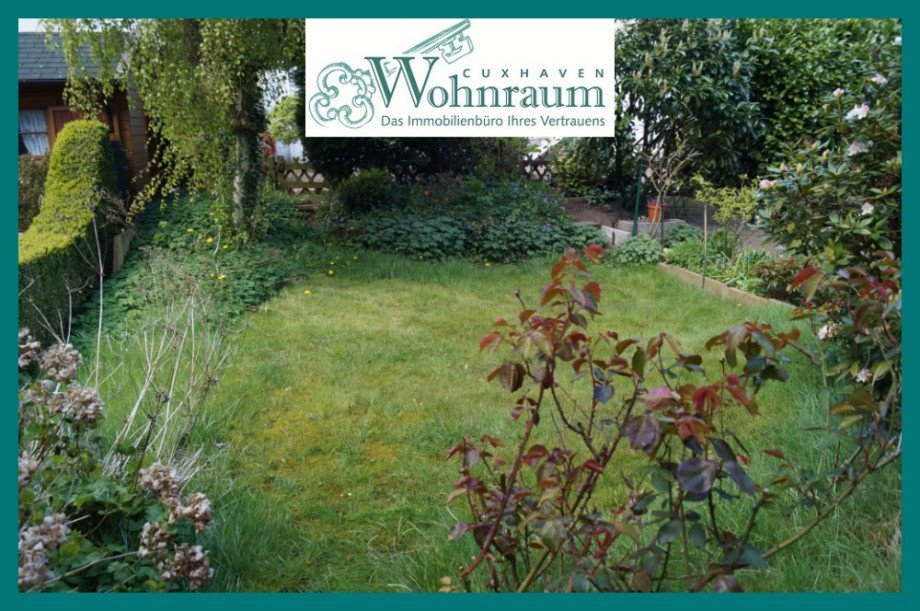 Blick in den Garten Reihenmittelhaus Bremen