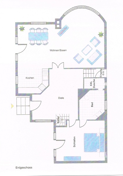 Grundriss EG ohne Gew�hr Einfamilienhaus Wurster Nordseek�ste