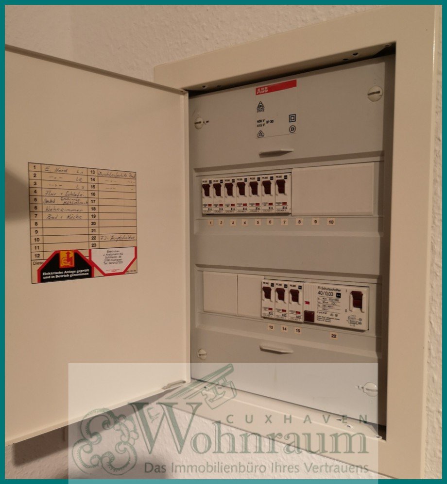 Sicherungskasten Etagenwohnung Cuxhaven / Duhnen