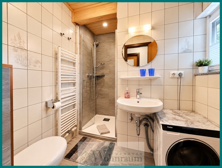 modernisiertes Badezimmer Ferienhaus Cuxhaven / Duhnen