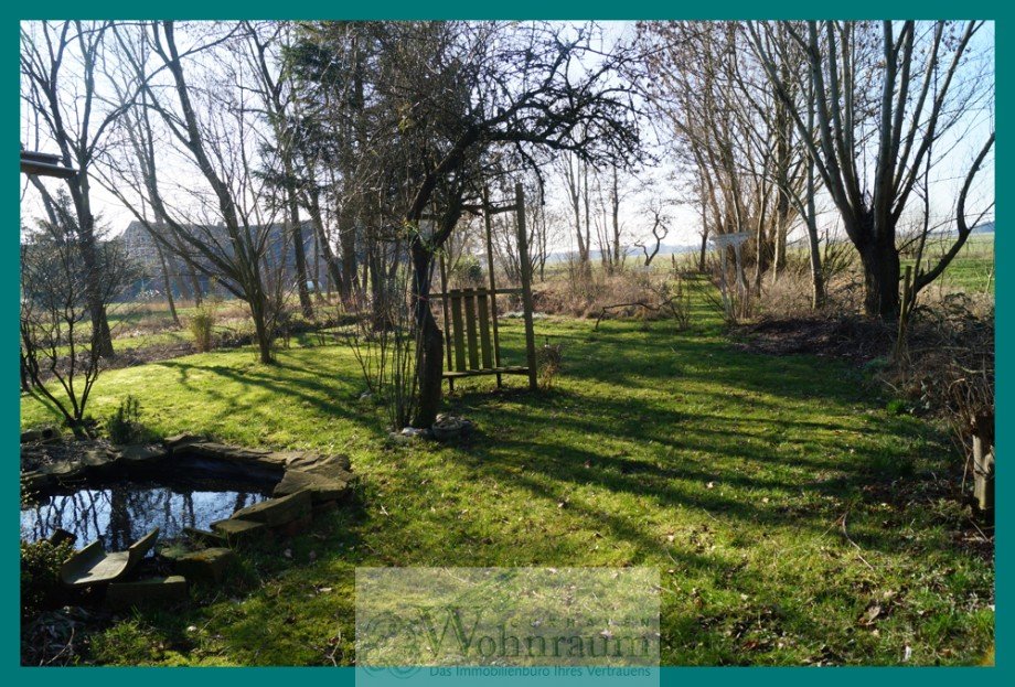 Garten hinter dem Haus Resthof Ihlienworth
