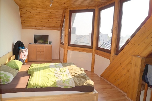 Schlafzimmer im OG. Maisonettewohnung Cuxhaven
