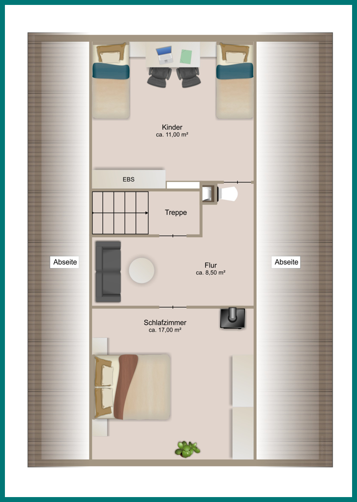 Grundriss DG Einfamilienhaus Cuxhaven