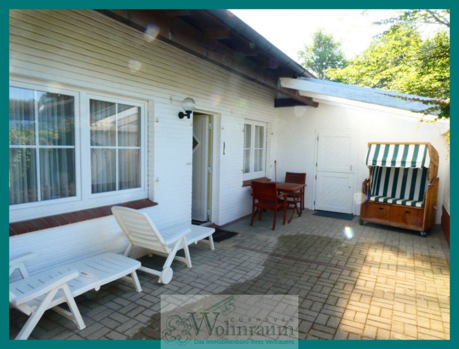 Terrasse Whg 2 Haus Cuxhaven / Duhnen
