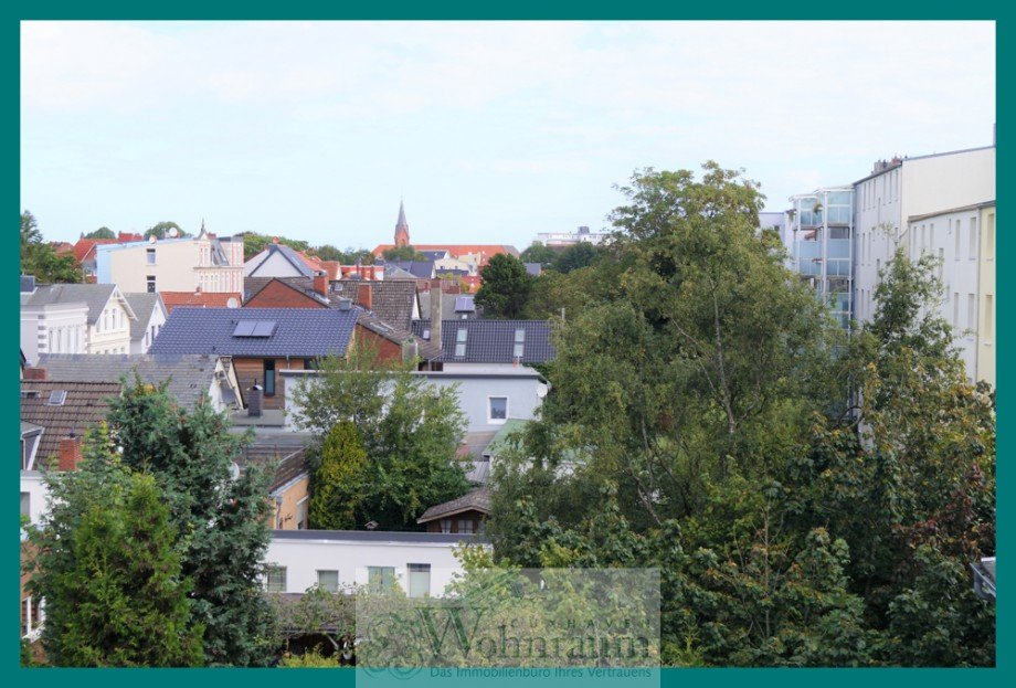 Sicht aus dem Schlafzimmeer Maisonettewohnung Cuxhaven