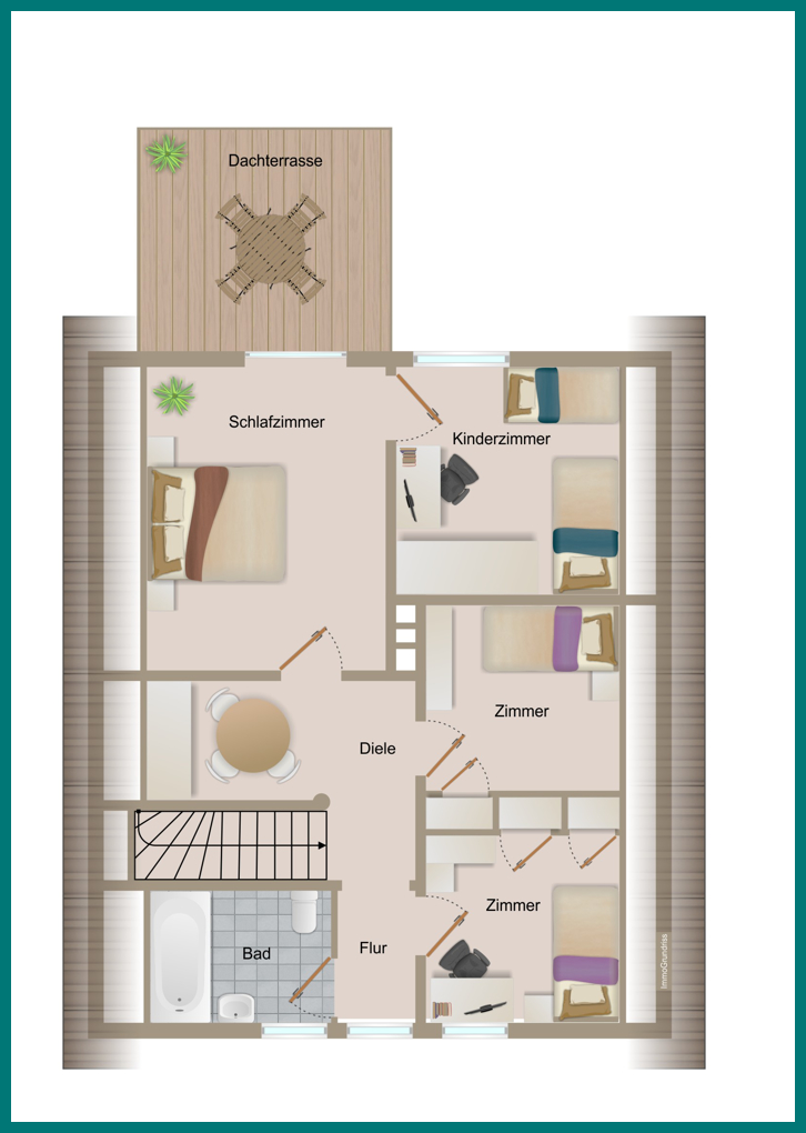 Grundriss OG Einfamilienhaus Otterndorf