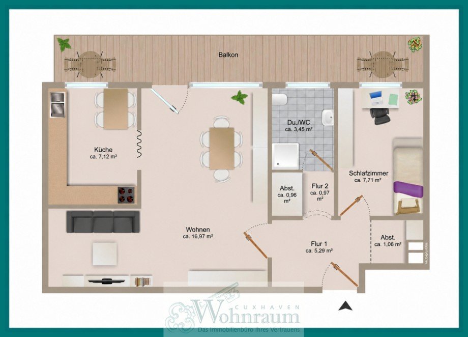  Etagenwohnung Cuxhaven