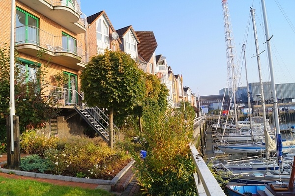 Balkon mit sch�ner Aussicht Etagenwohnung Cuxhaven