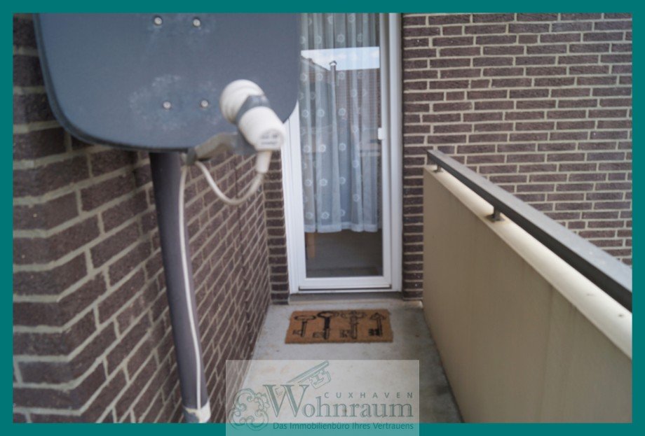 Balkont�r zur K�che Etagenwohnung Cuxhaven