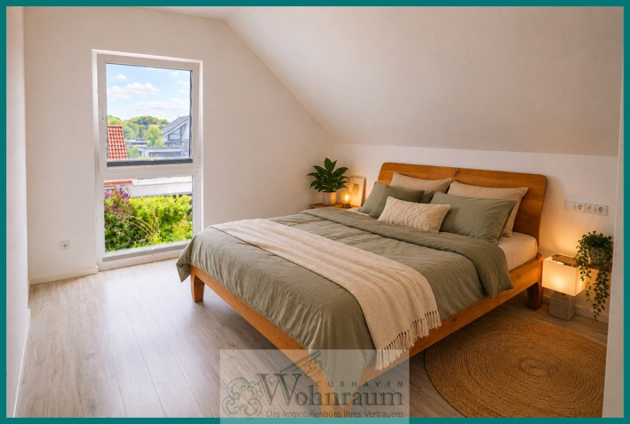 ger�umiges Schlafzimmer KI optimiert Einfamilienhaus Cuxhaven / Altenwalde