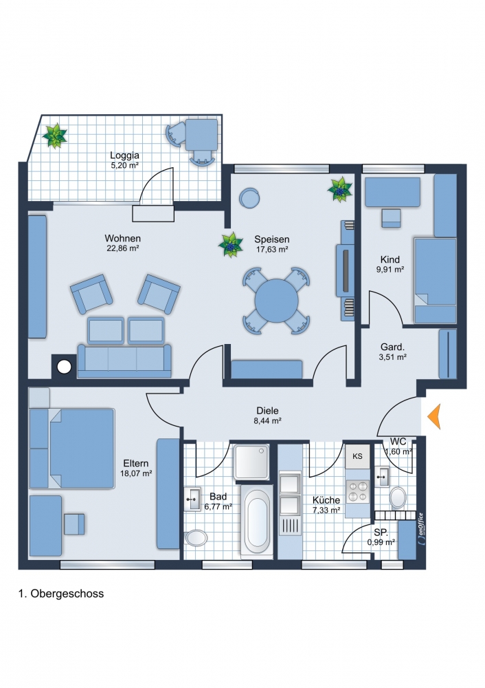 Grundriss Etagenwohnung Cuxhaven