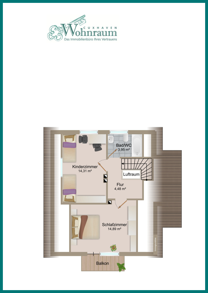 Grundriss DG Einfamilienhaus Cuxhaven / Altenwalde