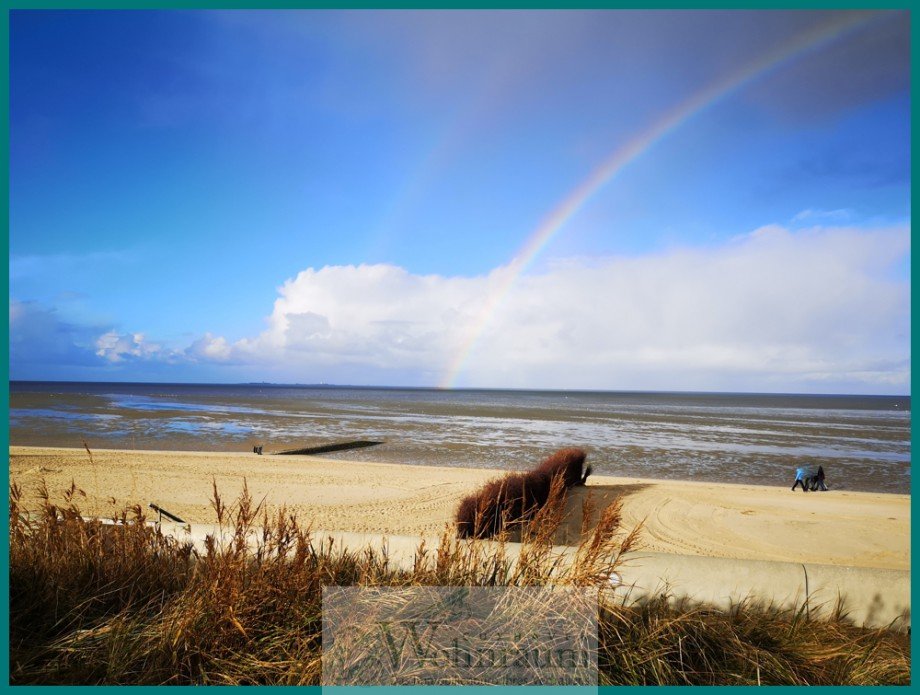 Blick �ber den Deich Etagenwohnung Cuxhaven / Duhnen