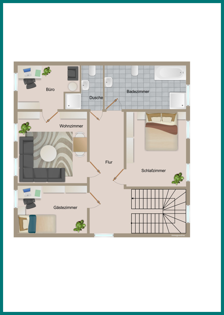 Grundriss OG Zweifamilienhaus Cuxhaven