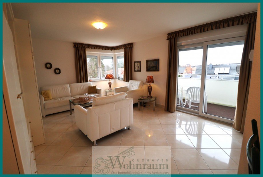 Wohnzimmer Etagenwohnung Cuxhaven / Duhnen