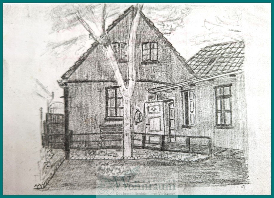 Zeichnung 1925 Einfamilienhaus Cuxhaven