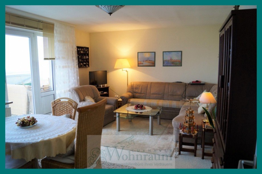 Wohnzimmer Penthousewohnung Cuxhaven